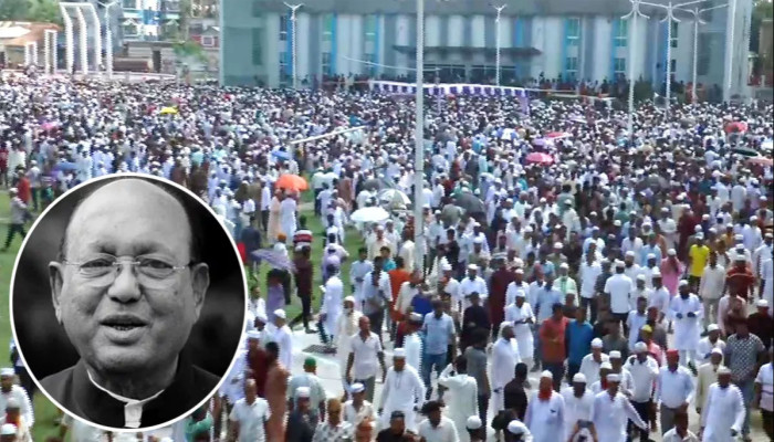 হাজারো মানুষের শ্রদ্ধা-ভালোবাসায় তোফায়েল আহমেদকে শেষ বিদায়