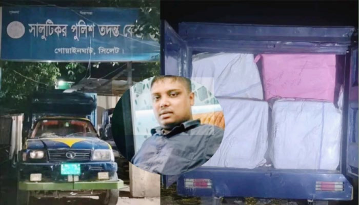 ​ভারতীয় চোরাইমাল উদ্ধার ও গাড়ি জব্দ করেছে পুলিশ