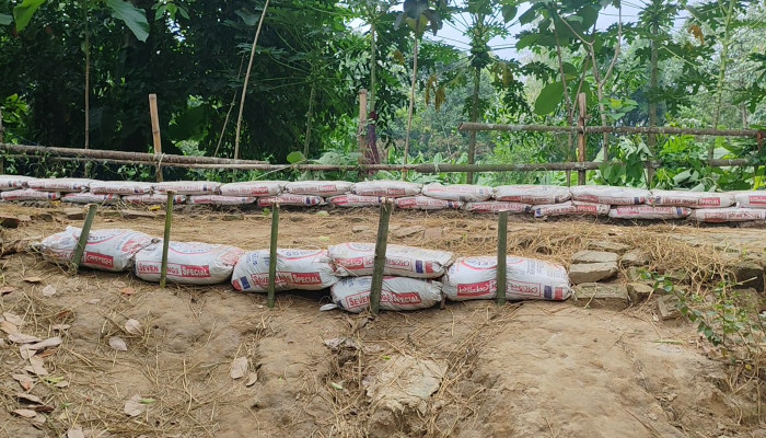 ​পরশুরামের কিসমত শালধরে ৫০০ পরিবারে আতঙ্ক, স্বেচ্ছাশ্রমে বাঁধ রক্ষার চেষ্টা