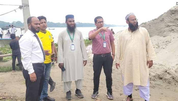 ​সুগন্ধা নদীর ওপর সেতু নির্মাণে নতুন আশার আলো, পরিদর্শনে বাংলাদেশ সেতু কর্তৃপক্ষ