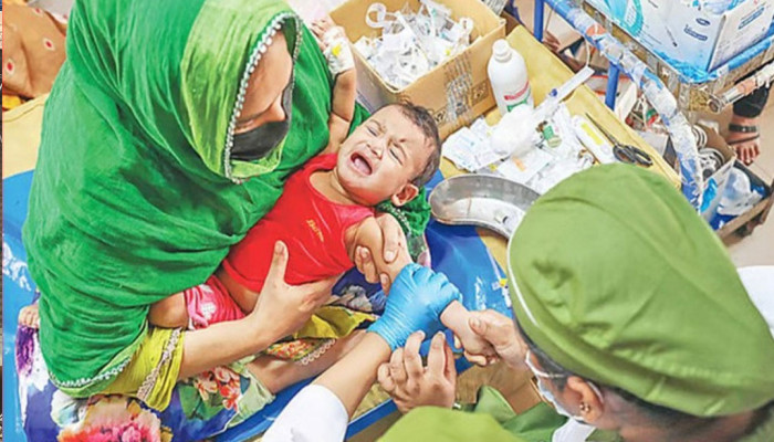 হামের উপসর্গে ২৪ ঘণ্টায় আরও ২ প্রাণহানি, আক্রান্ত ৮৩৩
