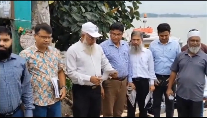 ​সুগন্ধা নদীতে সেতু নির্মাণের সম্ভাবনা, প্রস্তাবিত স্থান পরিদর্শনে সেতু সচিব