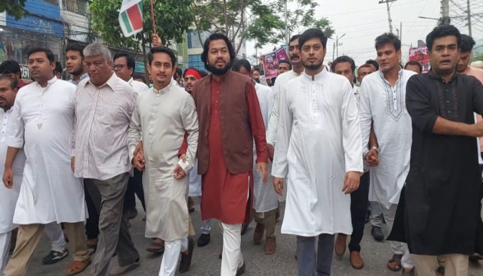 ​জুলাই পদযাত্রায় আগামী দিনে চাঁদাবাজ-দখলদারদের ভোট দেবেন না:  সারজিস আলম