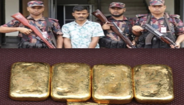 ​যশোরে ১ কোটি ৪০ লাখ টাকার সোনার বারসহ আটক ১