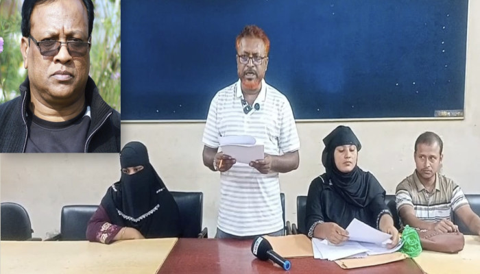 ​যশোরের কেশবপুরে স্কুলছাত্রীকে যৌন হয়রানির অভিযোগ: প্রধান শিক্ষকের শাস্তির দাবিতে সংবাদ সম্মেলন