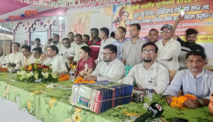 ​হিন্দু সম্প্রদায় আগের চেয়ে অনেক বেশি সুখে ও শান্তিতে আছেন : এমপি খোকন তালুকদার